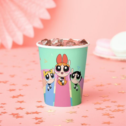Powerpuff Girls vliegen hoog Papieren Bekers (Insitu)