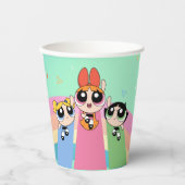 Powerpuff Girls vliegen hoog Papieren Bekers (Voorkant)
