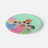 Powerpuff Girls vliegen hoog Papieren Bordje (Gekanteld)
