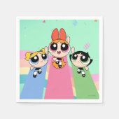 Powerpuff Girls vliegen hoog Servet (Voorkant)