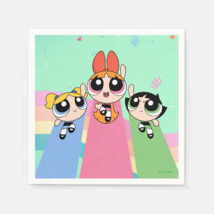 Powerpuff Girls vliegen hoog Servet