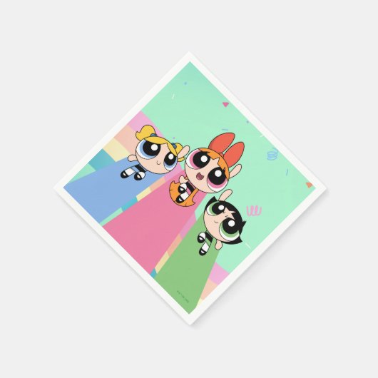Powerpuff Girls vliegen hoog Servet (Hoek)