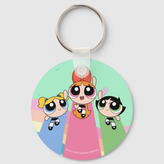 Powerpuff Girls vliegen hoog Sleutelhanger (Voorkant)