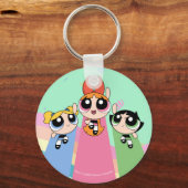 Powerpuff Girls vliegen hoog Sleutelhanger (Voorkant)
