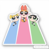 Powerpuff Girls vliegen hoog Sticker (Voorkant)