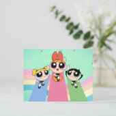 Powerpuff Girls vliegen hoog Uitnodiging Briefkaart (Staand voorkant)