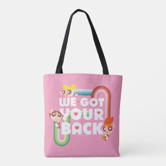 Powerpuff Girls: We hebben je rug Tote Bag (Achterkant)