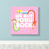 Powerpuff Girls: We hebben je terug. Canvas Afdruk (Insitu (Houten vloer))