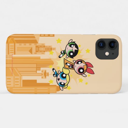 Powerpuff-meisjes redden de dag Case-Mate iPhone case (Achterkant (horizontaal))