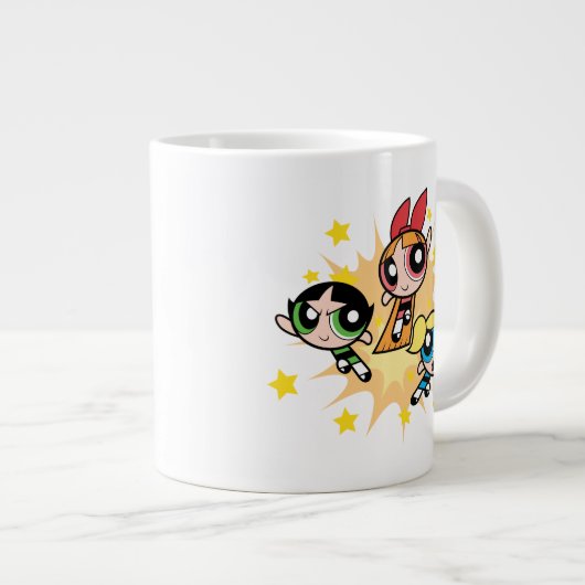 Powerpuff-meisjes redden de dag grote koffiekop (Voorkant rechts)