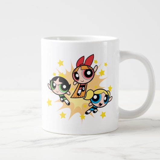 Powerpuff-meisjes redden de dag grote koffiekop (Rechts)