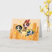 Powerpuff-meisjes redden de dag kaart (Gele Bloem)