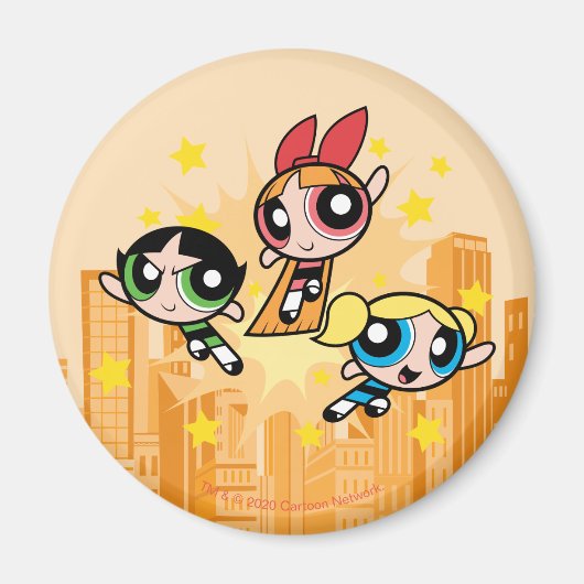 Powerpuff-meisjes redden de dag magneet (Voorkant)