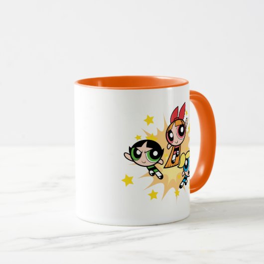 Powerpuff-meisjes redden de dag mok (Voorkant rechts)