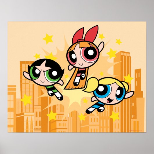 Powerpuff-meisjes redden de dag poster (Voorkant)