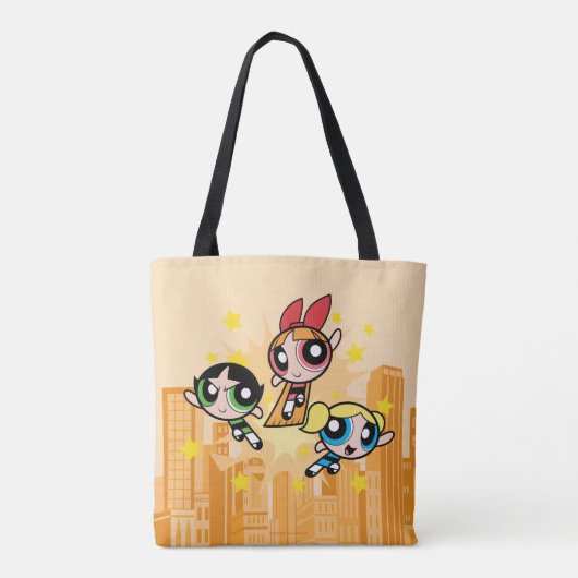 Powerpuff-meisjes redden de dag tote bag (Achterkant)