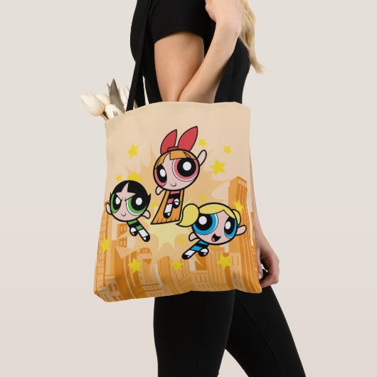 Powerpuff-meisjes redden de dag tote bag (Dichtbij)