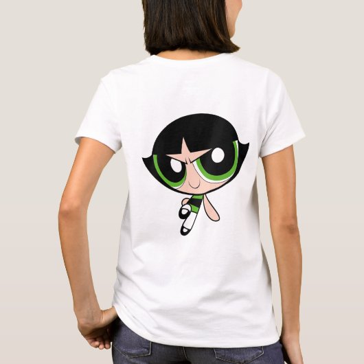 Powerpuff meisjes T shirt Groen (Achterkant)