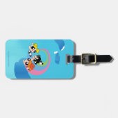 Powerpuff-meisjes vliegen door de lucht bagagelabel (Voorkant horizontaal)