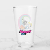 Powerpuff-meisjes vliegen door de lucht glas (Achterkant)