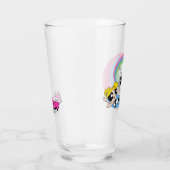 Powerpuff-meisjes vliegen door de lucht glas (Rechts)