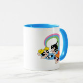 Powerpuff-meisjes vliegen door de lucht mok (Voorkant rechts)