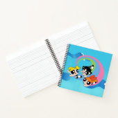 Powerpuff-meisjes vliegen door de lucht notitieboek (Binnen)