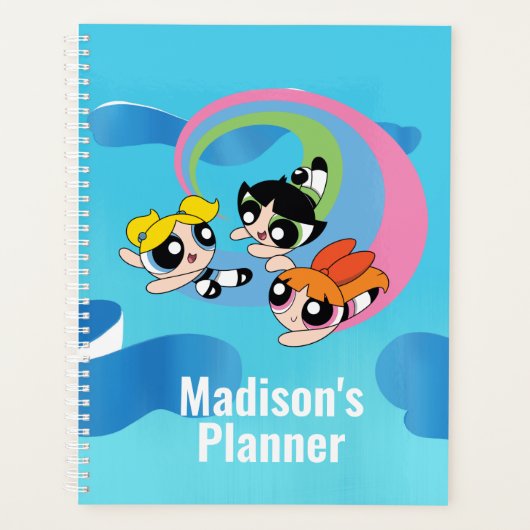 Powerpuff-meisjes vliegen door de lucht planner (Voorkant)