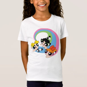 Powerpuff-meisjes vliegen door de lucht t-shirt