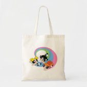 Powerpuff-meisjes vliegen door de lucht tote bag (Voorkant)