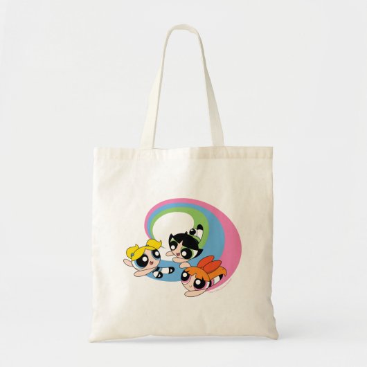 Powerpuff-meisjes vliegen door de lucht tote bag (Voorkant)