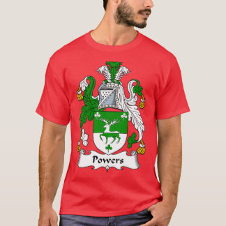 Powers Coat of Arms Family Crest T-shirt