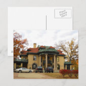 Powers Mansion, Decatur IL Briefkaart (Voorkant / Achterkant)