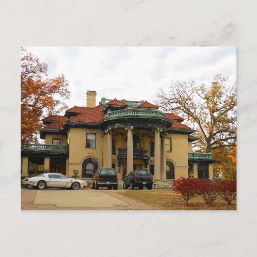 Powers Mansion, Decatur IL Briefkaart (Voorkant)