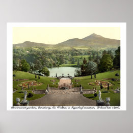 Powerscourt Gardens, Wicklow Ierland Poster