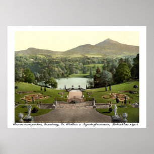 Powerscourt Gardens, Wicklow Ierland Poster