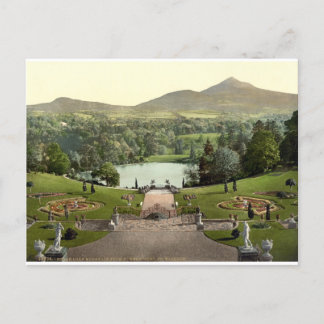 Powerscourt House Gardens c1900, Antiek Ierland Briefkaart