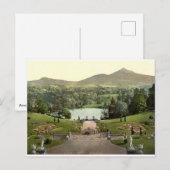 Powerscourt House Gardens c1900, Antiek Ierland Briefkaart (Voorkant / Achterkant)