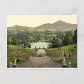 Powerscourt House Gardens c1900, Antiek Ierland Briefkaart (Voorkant)