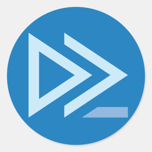 PowerShell-conferentie EU Logo Ronde Sticker (Voorkant)
