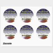 "Powershell lacht niet" sticker (Vel)