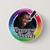 PowerSketchbySky-Button Ronde Button 5,7 Cm (Voorkant)
