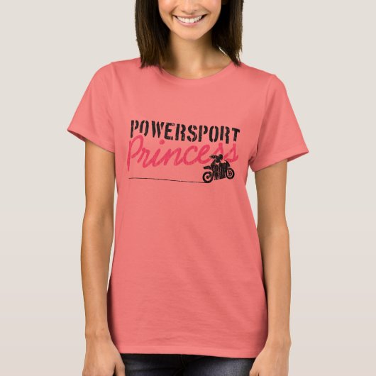 Powersport Princess Women's Motorycle T-shirt (Voorkant)