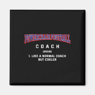 Powerstoel Voetbal Coach Definitie Grappige Power Magneet
