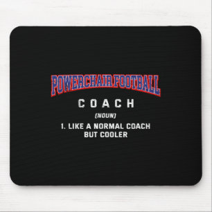 Powerstoel Voetbal Coach Definitie Grappige Power Muismat