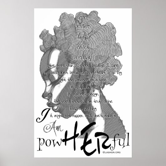 powHERful-poster Poster (Voorkant)