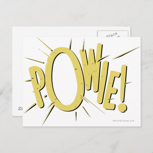 POWIE! BRIEFKAART (Voorkant / Achterkant)