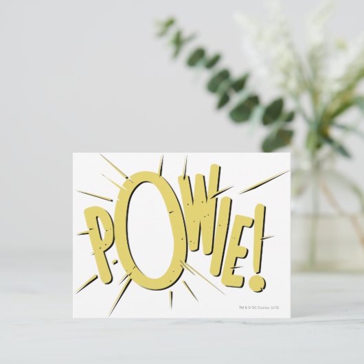 POWIE! BRIEFKAART (Staand voorkant)