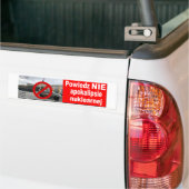 Powiedz NIE nuklearnej apokalipsie Bumpersticker (Op Truck)