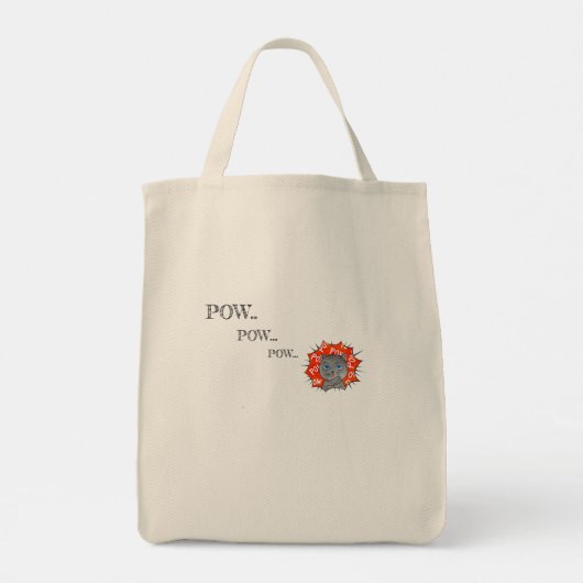 POWPOWCat-Canvas tas (Achterkant)